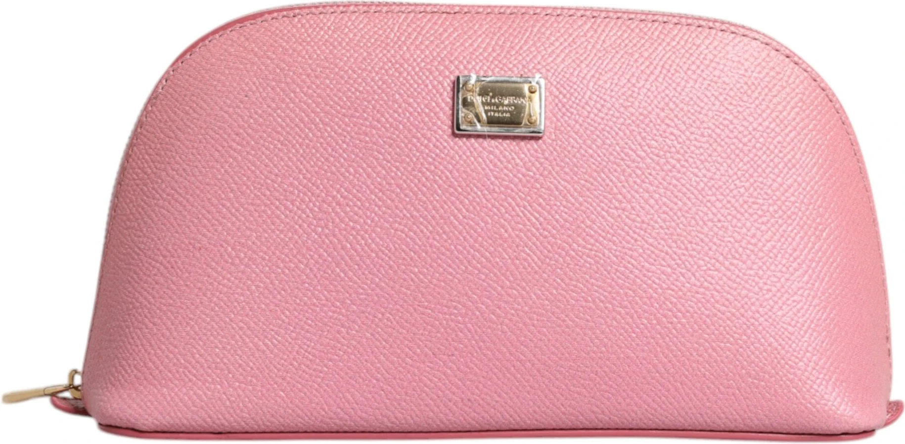 Косметичка/Кошелек Dolce & Gabbana Розовая Кожа с Логотипом DG, Кошелек на Молнии