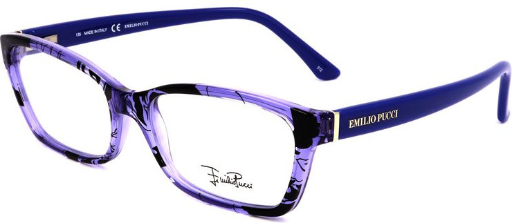 Синие пластиковые очки Emilio Pucci