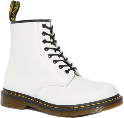 Ботинки Dr. Martens белые кожаные на шнуровке