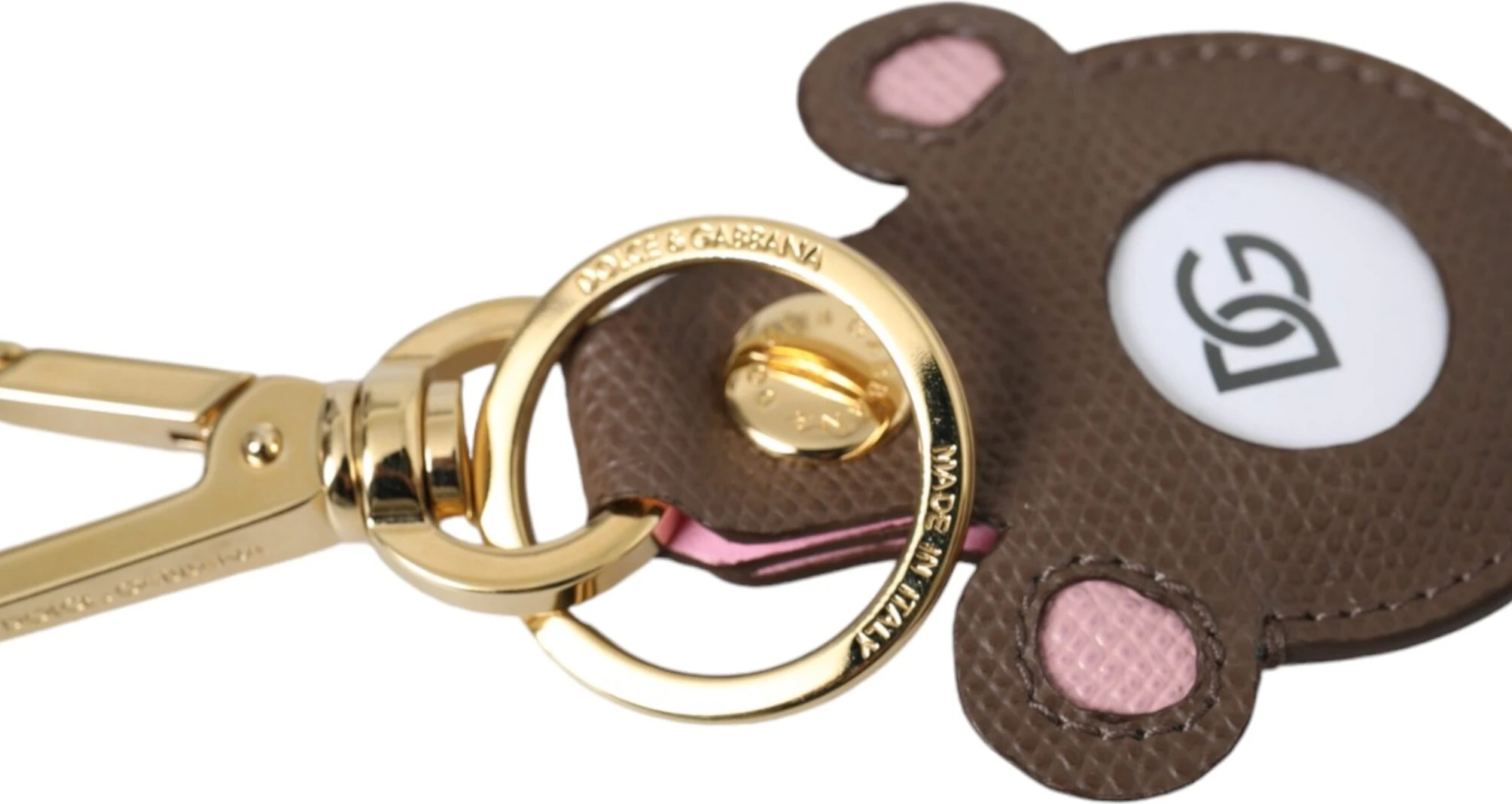Брелок Dolce & Gabbana Multicolor Dauphine из телячьей кожи с логотипом DG
