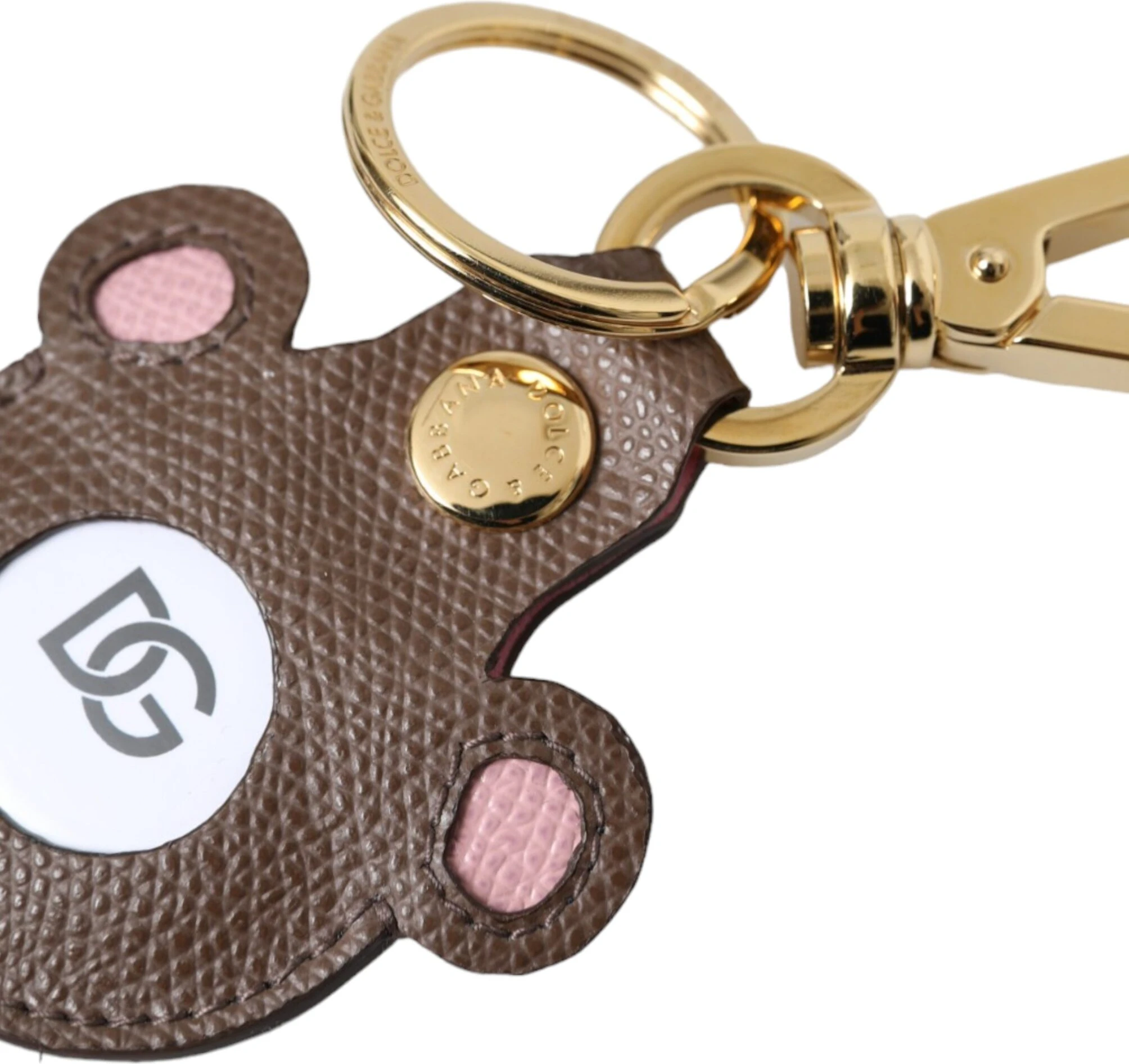 Брелок Dolce & Gabbana Multicolor Dauphine из телячьей кожи с логотипом DG