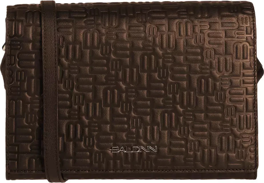 Стильная сумка на плечо Chic Monogram из телячьей кожи Baldinini Trend