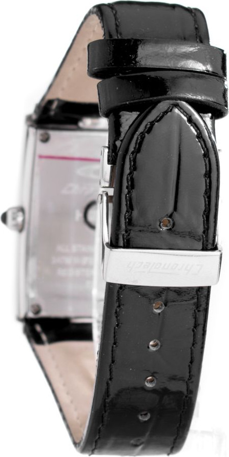 Часы Chronotech с черным кожаным ремешком