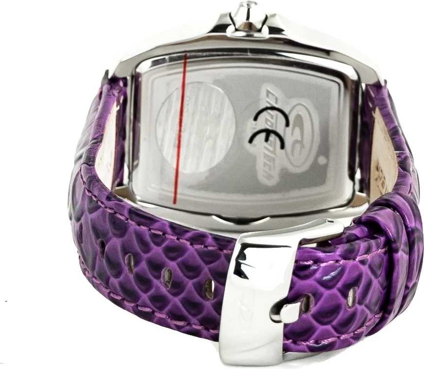 Часы Chronotech с фиолетовым кожаным ремешком