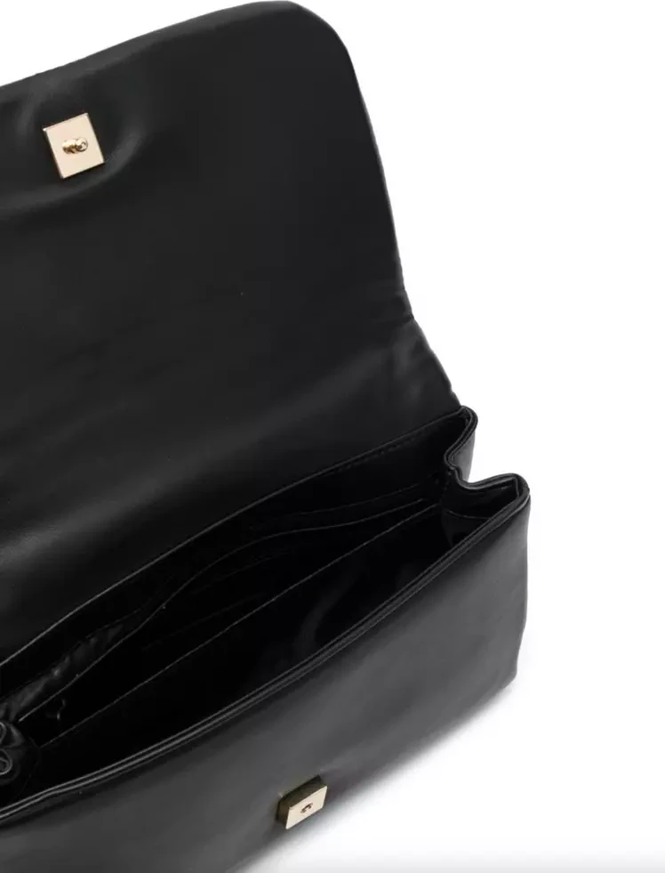 Сумка через плечо Plein Sport Elegant Black Crossbody с золотой цепочкой