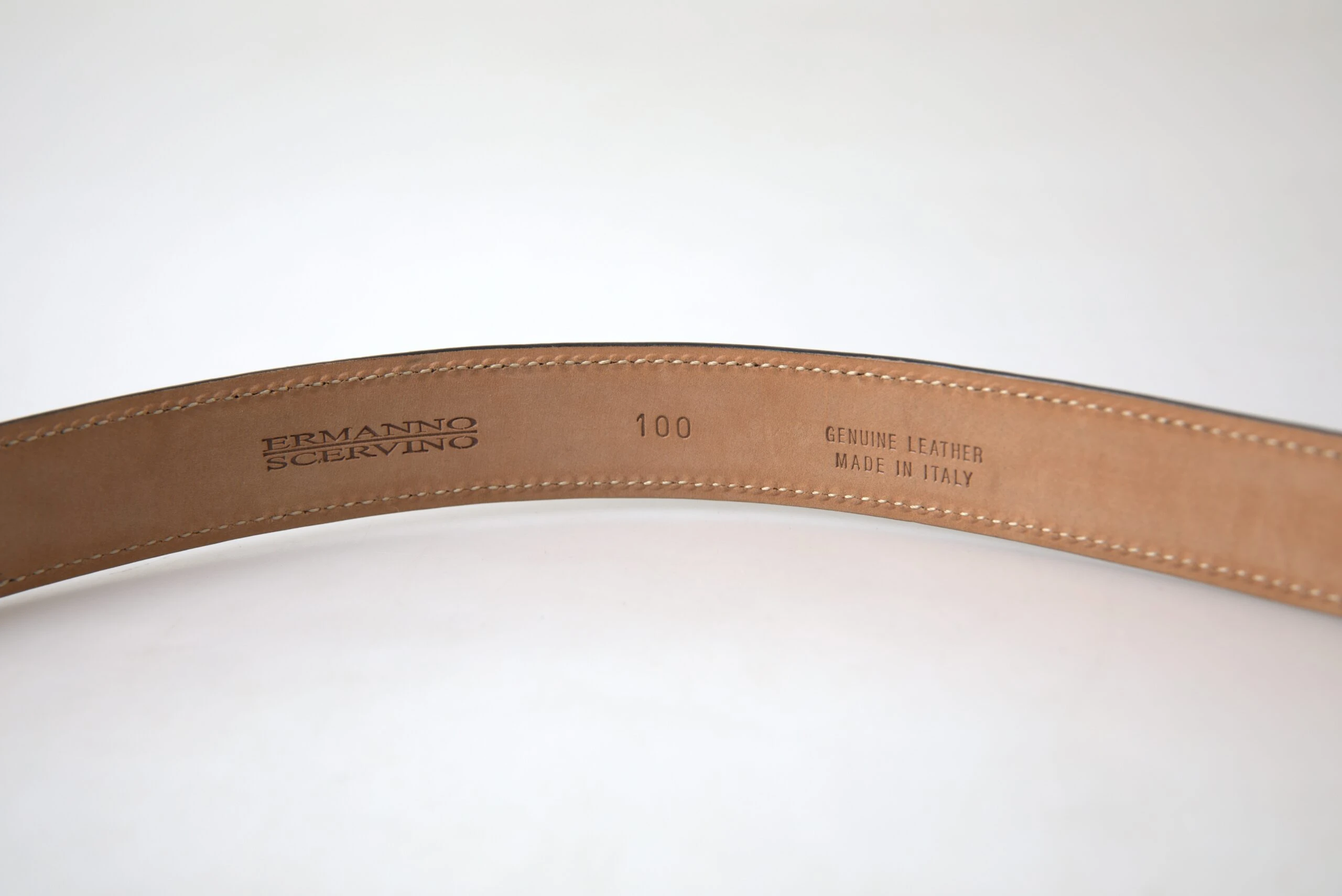 Ремень Ermanno Scervino Черная кожа с металлической пряжкой Cintura Belt