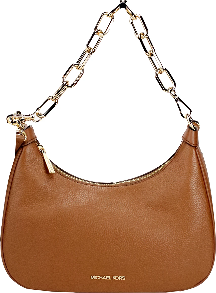 Сумка через плечо Michael Kors Cora Large Luggage Zip Pouchette с цепочкой для ношения на плече и через плечо