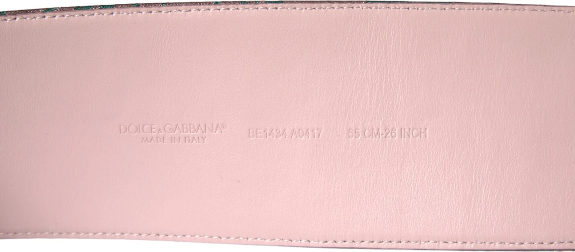 Ремень Dolce & Gabbana Мультиколор Цветочный Жаккард Люрекс Золотая Пряжка