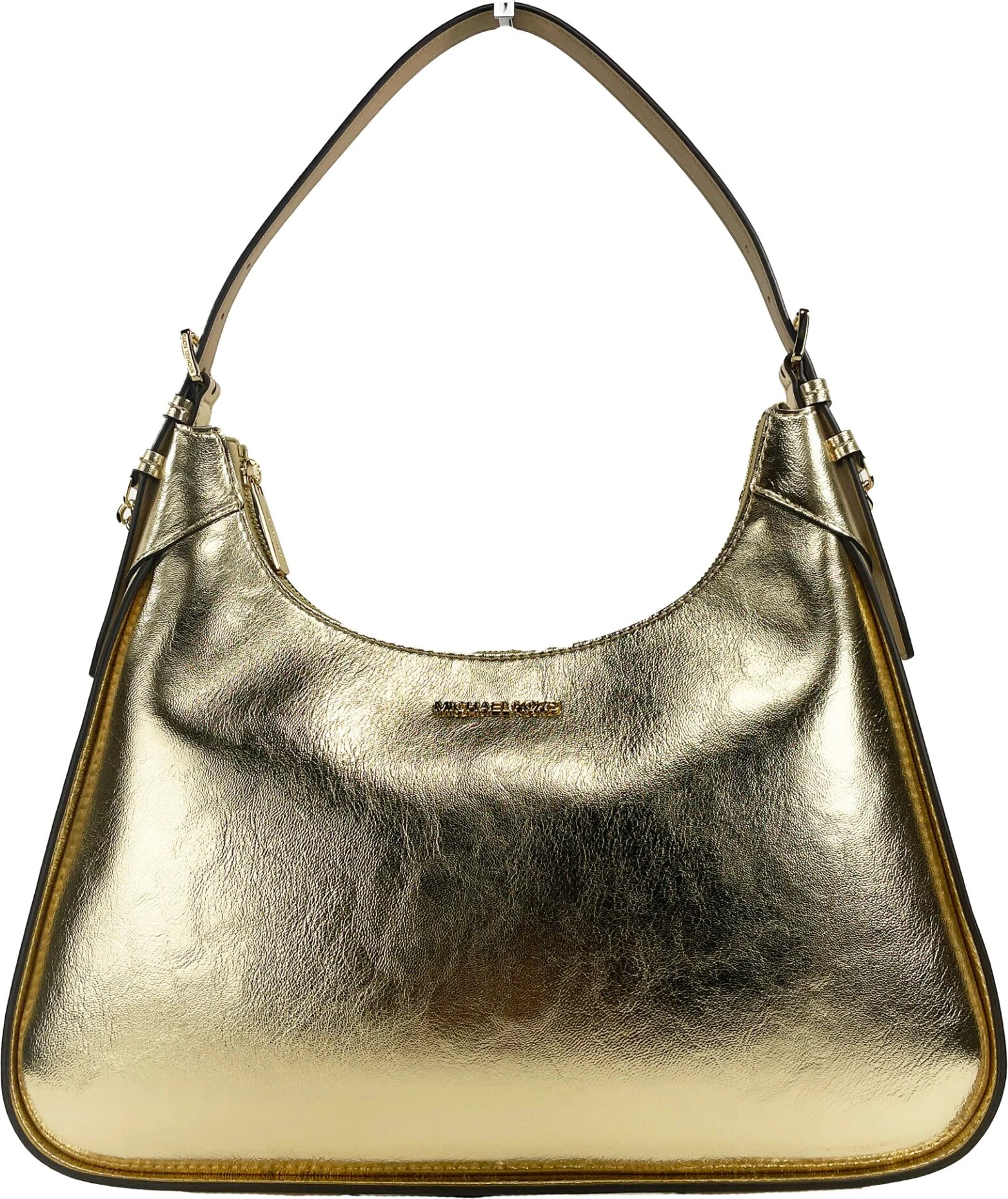 Сумка через плечо Michael Kors Wilma Large Smooth Leather Chain Shoulder Bag Purse Gold