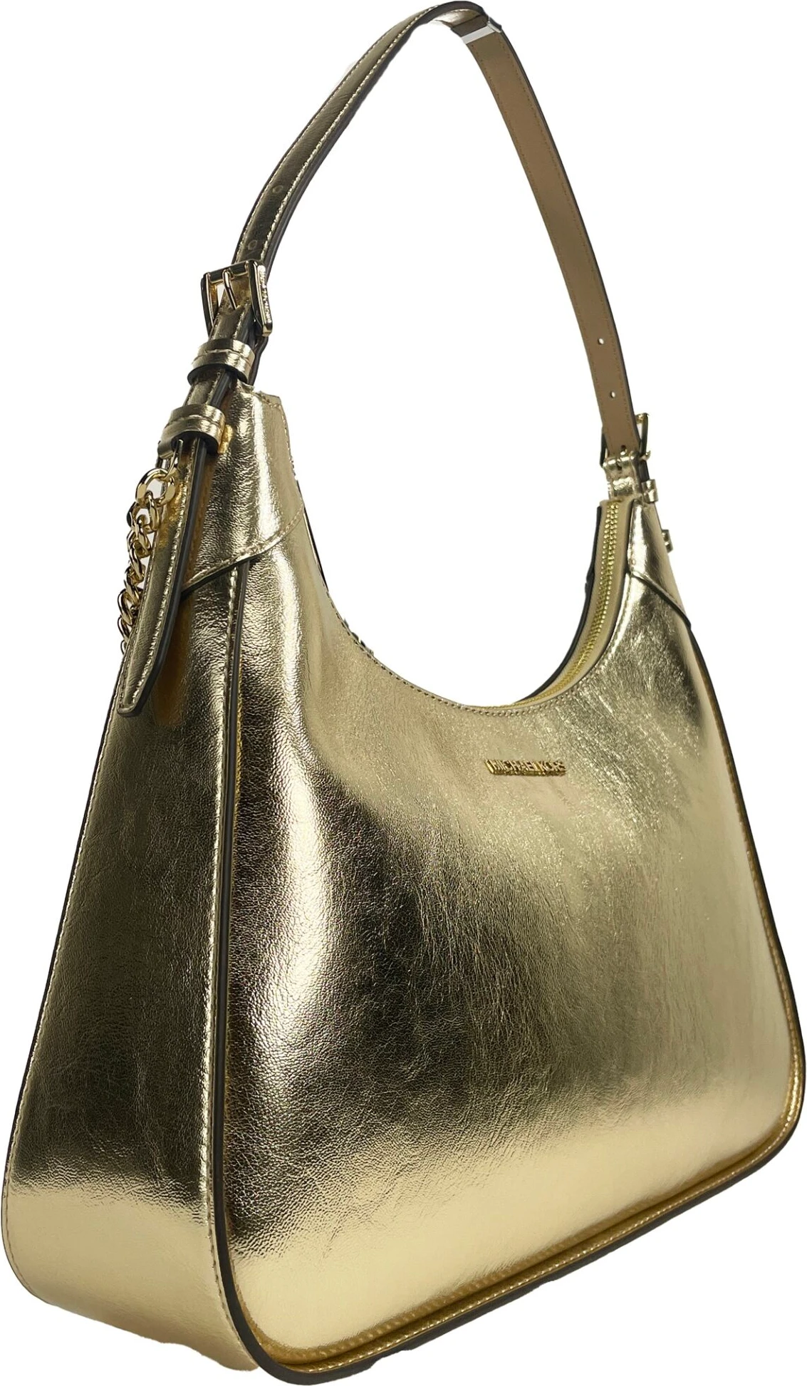 Сумка через плечо Michael Kors Wilma Large Smooth Leather Chain Shoulder Bag Purse Gold