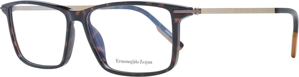 Коричневая пластиковая оправа Ermenegildo Zegna