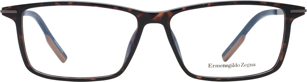 Коричневая пластиковая оправа Ermenegildo Zegna