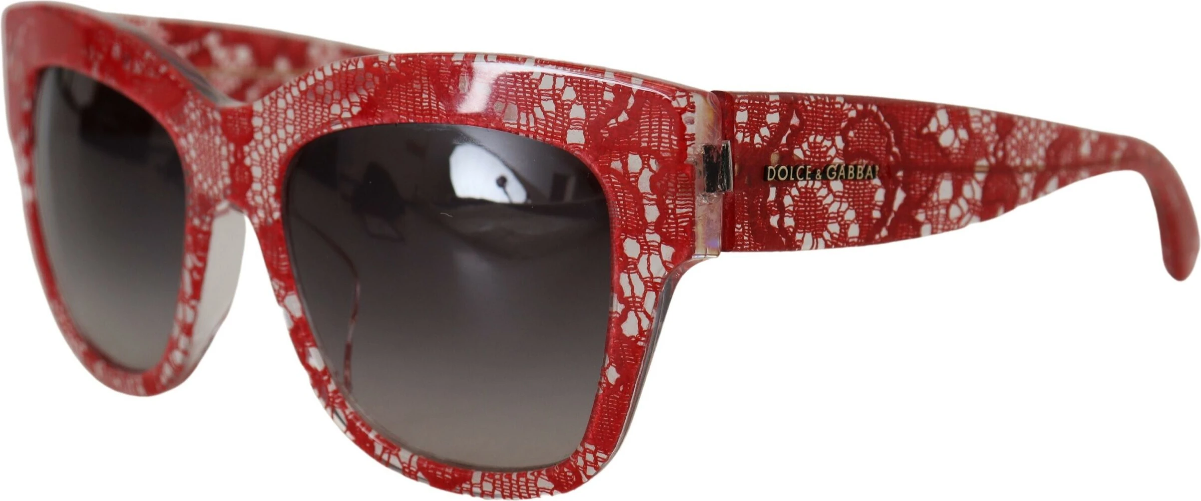Солнечные очки Dolce & Gabbana Красный DG4231F Ацетат Кружево Прямоугольные Очки