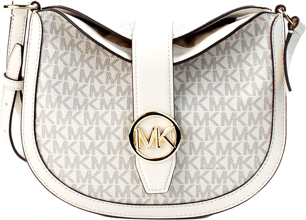 Сумка через плечо Michael Kors Gabby Small с монограммой из ПВХ с откидным верхом 'Хобо'