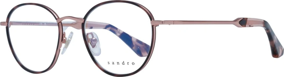 Оправа для очков Sandro из нержавеющей стали, коричневая