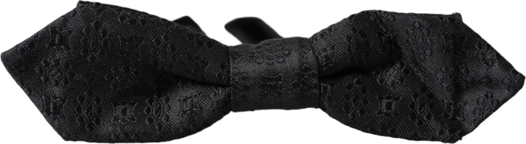 Галстук-бабочка Dolce & Gabbana Черный шелк Фантазийный