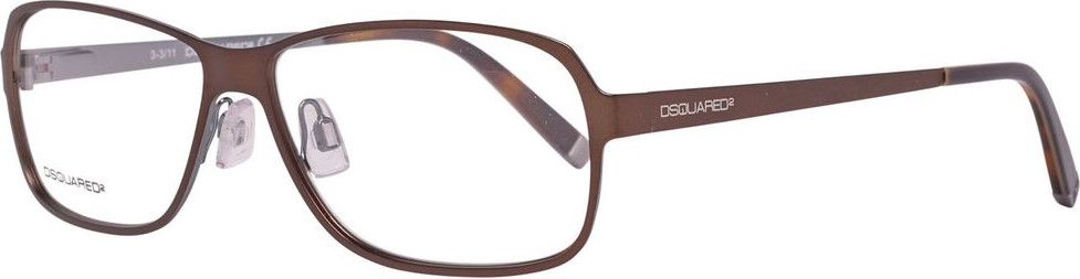 Коричневая металлическая оправа для очков Dsquared2