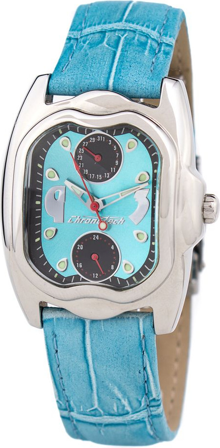 Часы Chronotech Синий Кожаный Ремешок