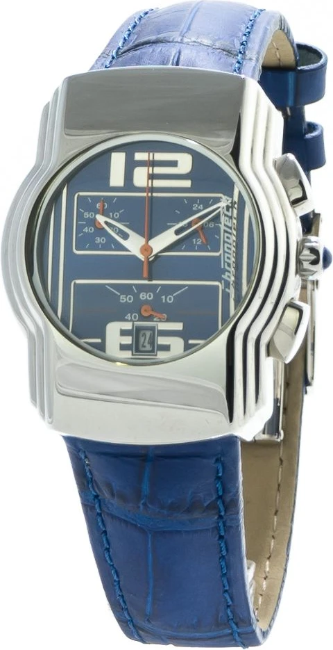 Часы Chronotech с синим кожаным ремешком