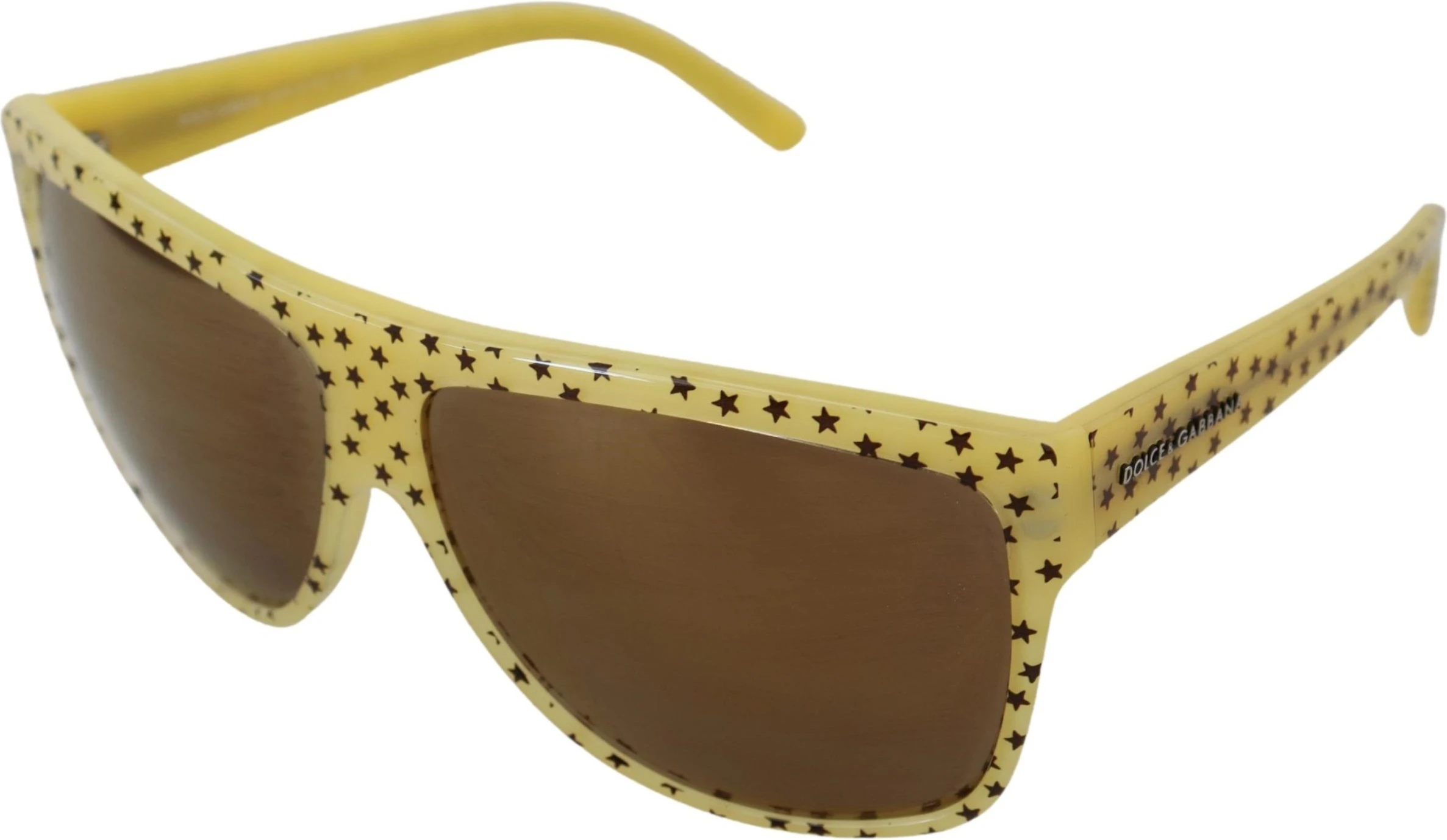 Солнцезащитные очки Dolce & Gabbana Желтые Звезды Ацетат Квадратные Очки DG4125