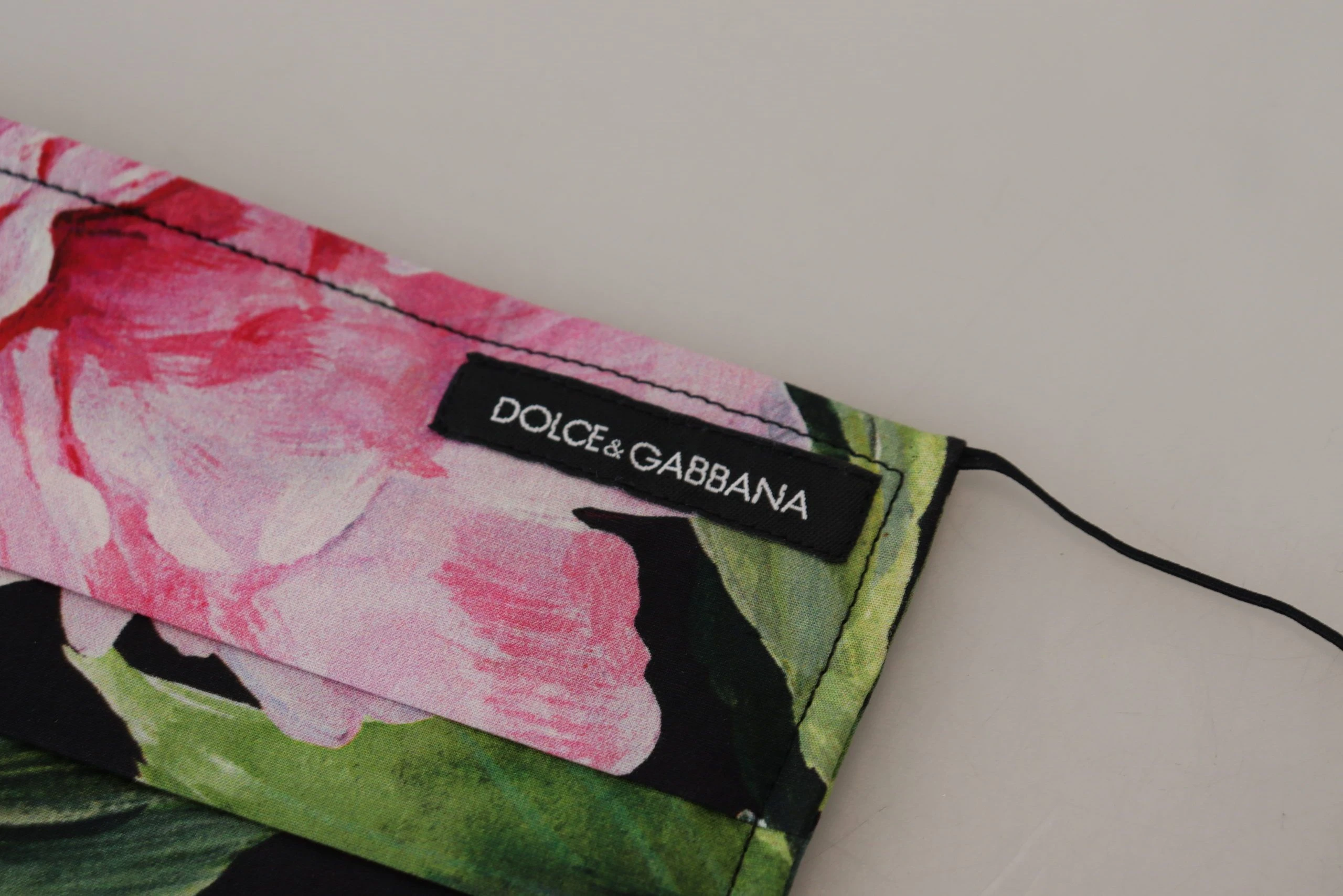 Аксессуар Dolce & Gabbana Chic Floral Cotton Face Mask