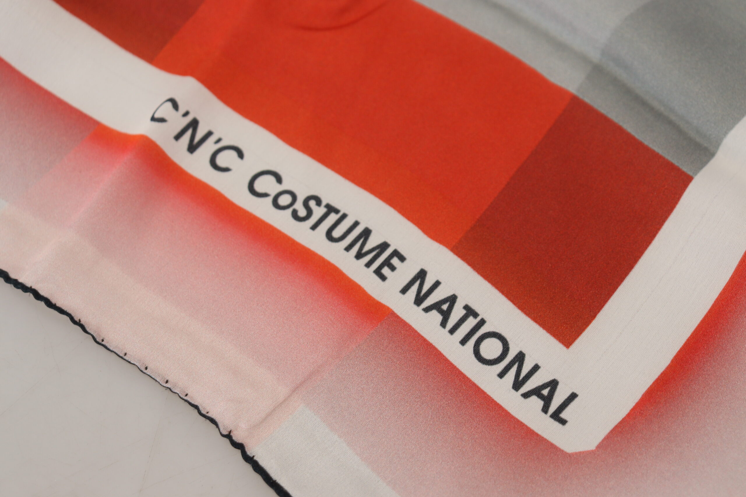 Шарф Costume National Элегантный Клетчатый Шелковый Шарф