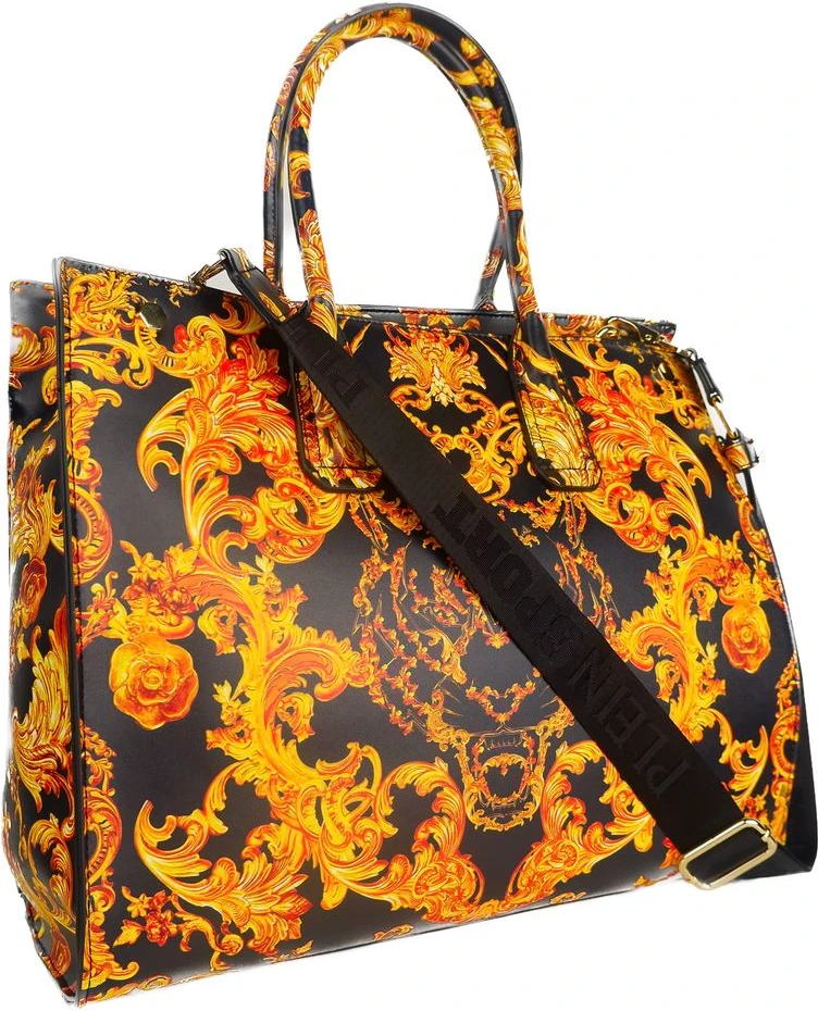 Сумка-шоппер Plein Sport Elegant Black Shopper с золотыми акцентами