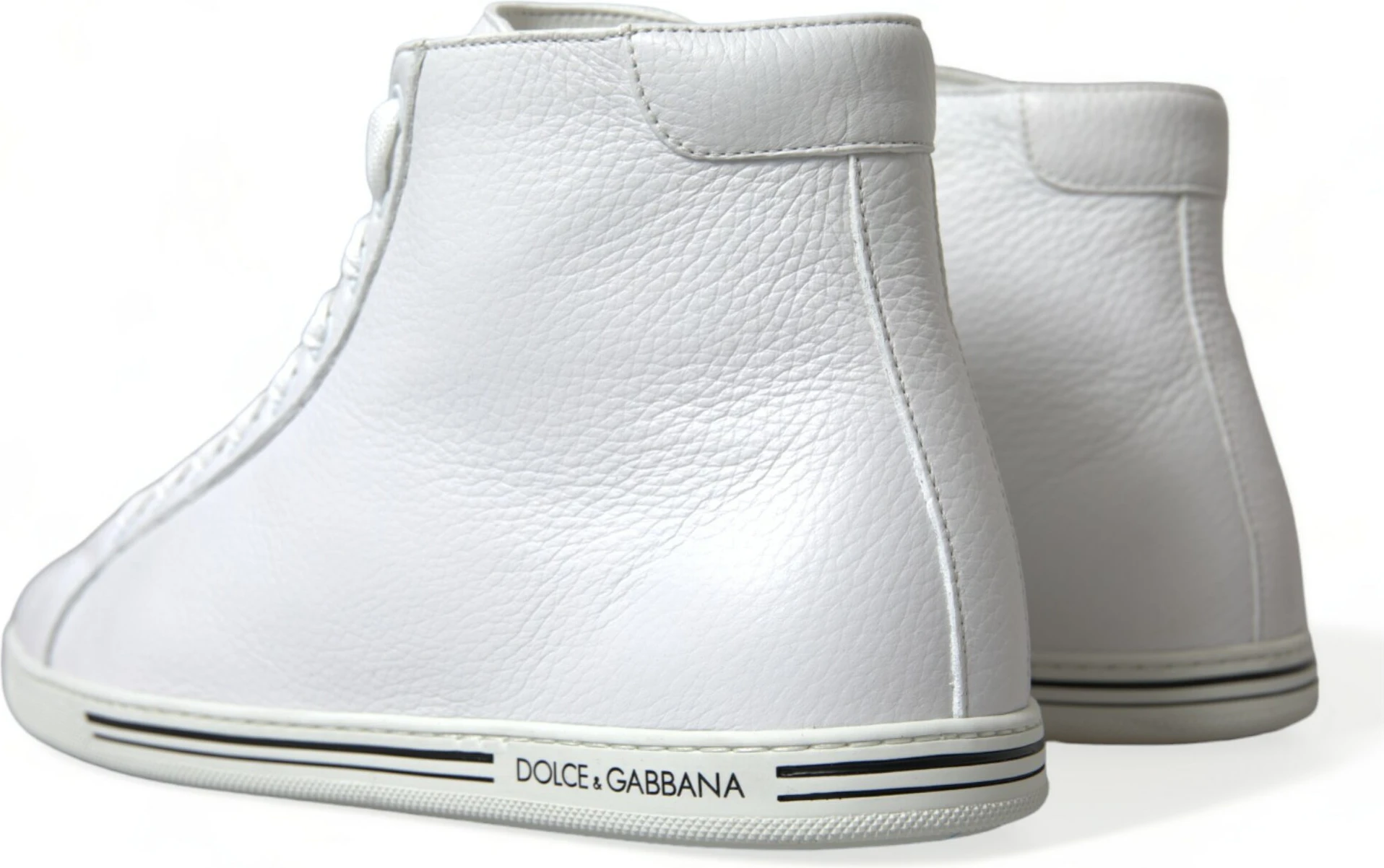 Кроссовки White Saint Tropez High Top Dolce & Gabbana