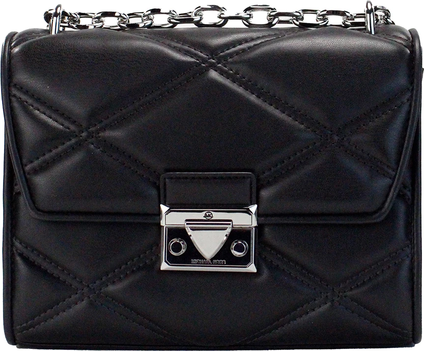 Сумка через плечо Michael Kors Serena Medium Black Diamond Quilted Flap