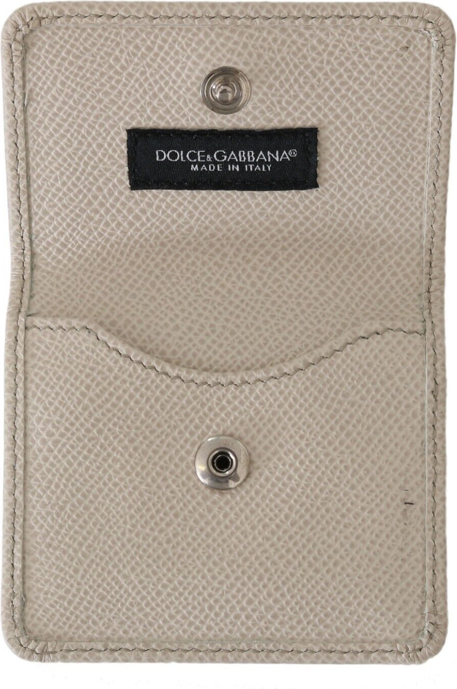 Кошелек Dolce & Gabbana Белый Кожаный Держатель-Карман Dauphine