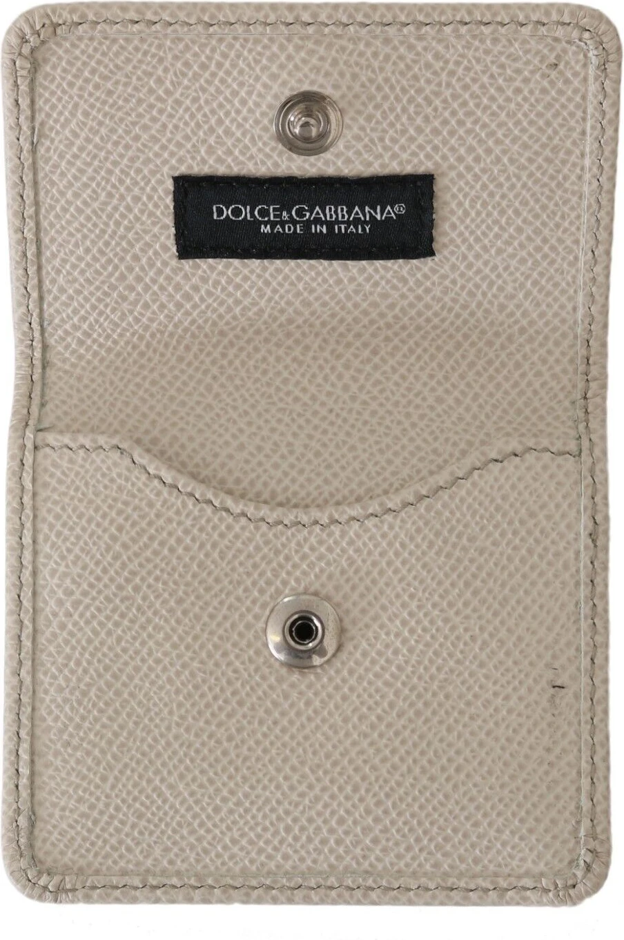 Кошелек Dolce & Gabbana Белый Кожаный Держатель-Карман Dauphine