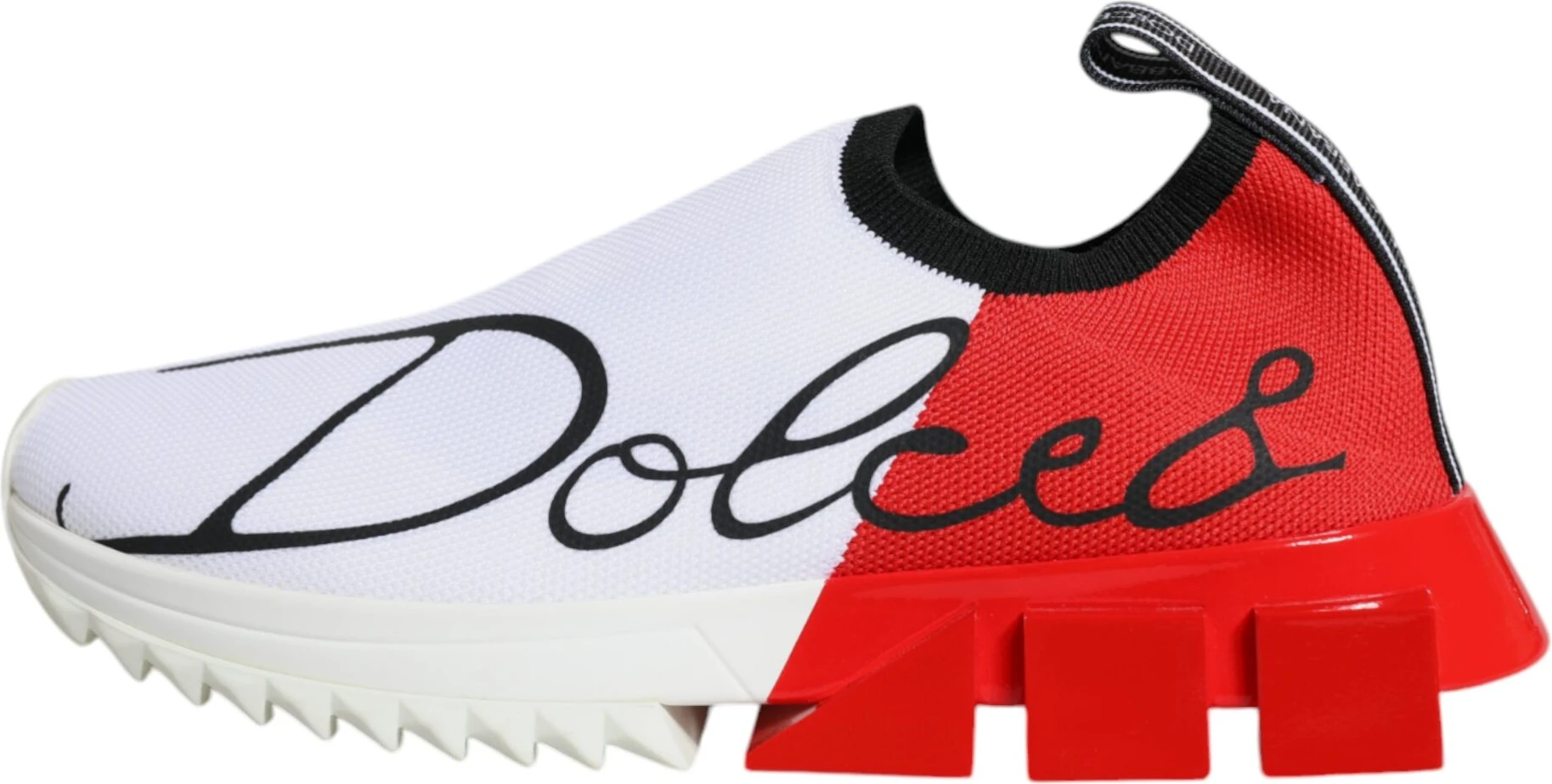 Кроссовки Sorrento белые с красным Dolce & Gabbana