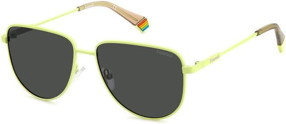 Солнечные очки Polaroid Yellow Metal Sunglasses