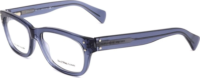 Синие очки Alexander McQueen из ацетата