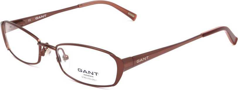 Коричневая металлическая оправа для очков Gant