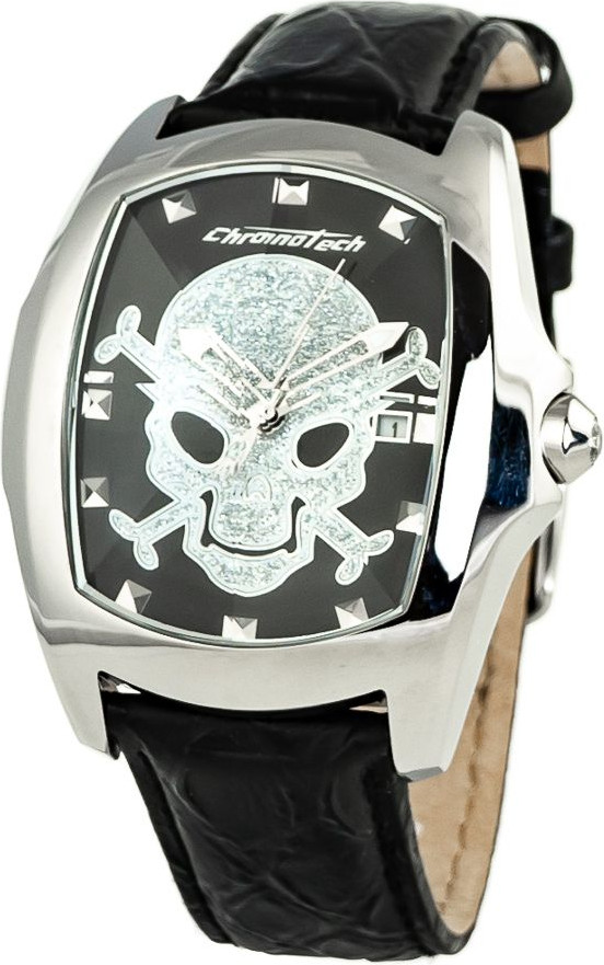 Часы Chronotech Черные кожаные часы