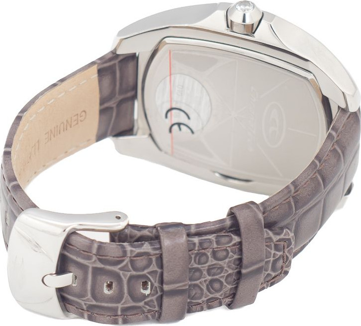 Часы Chronotech с серым кожаным ремешком