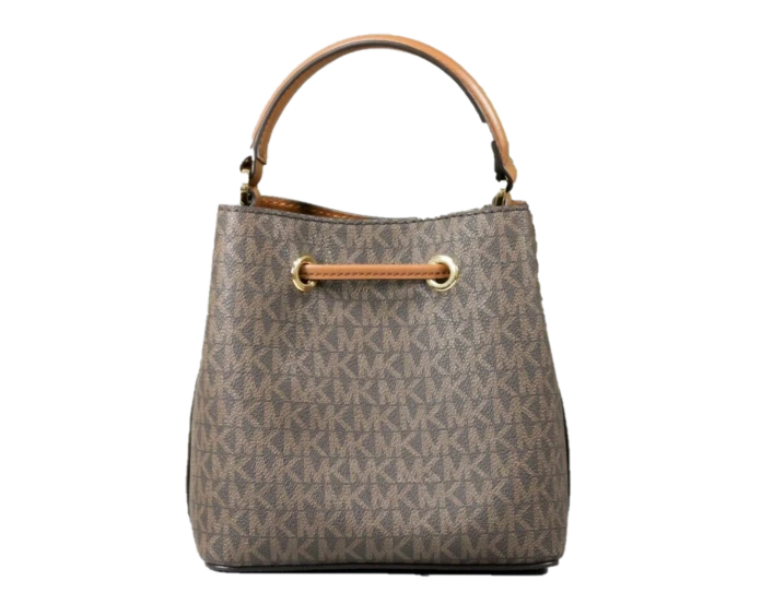 Сумка Michael Kors Suri Маленькая Кожаная Сумка-Ведро Через Плечо со Шнурком Hobo
