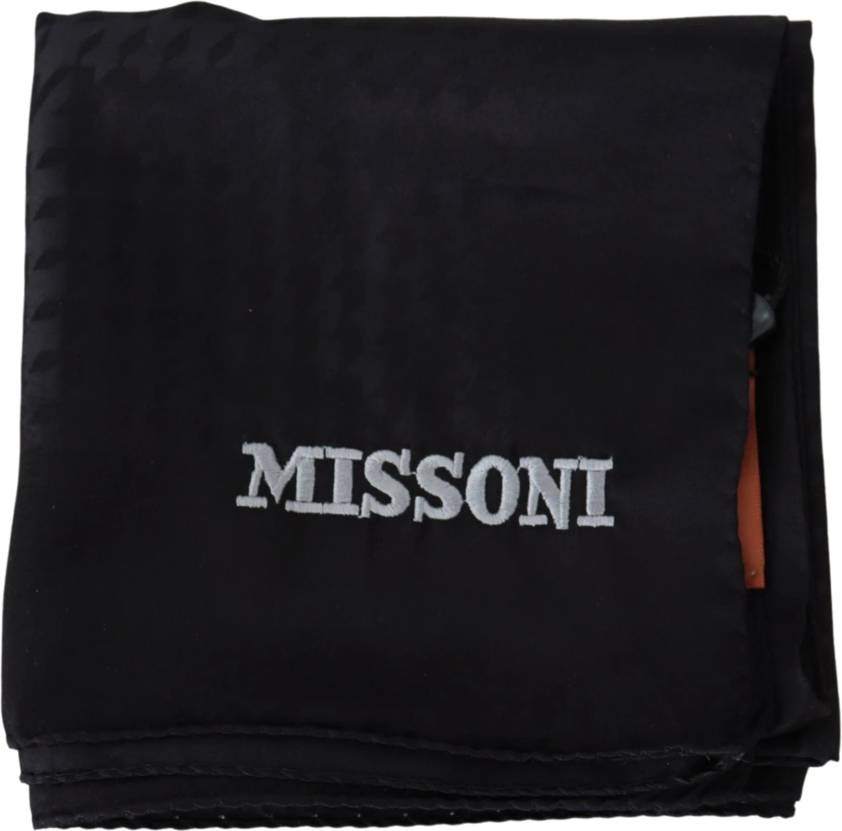 Шарф Missoni Элегантный Черный Шерстяной Шарф с Вышитым Логотипом