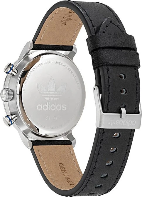 Часы Adidas Черная Кожа