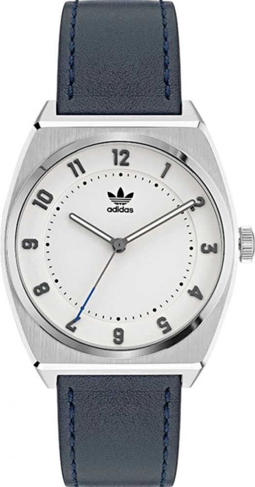 Часы Adidas Синяя Кожа