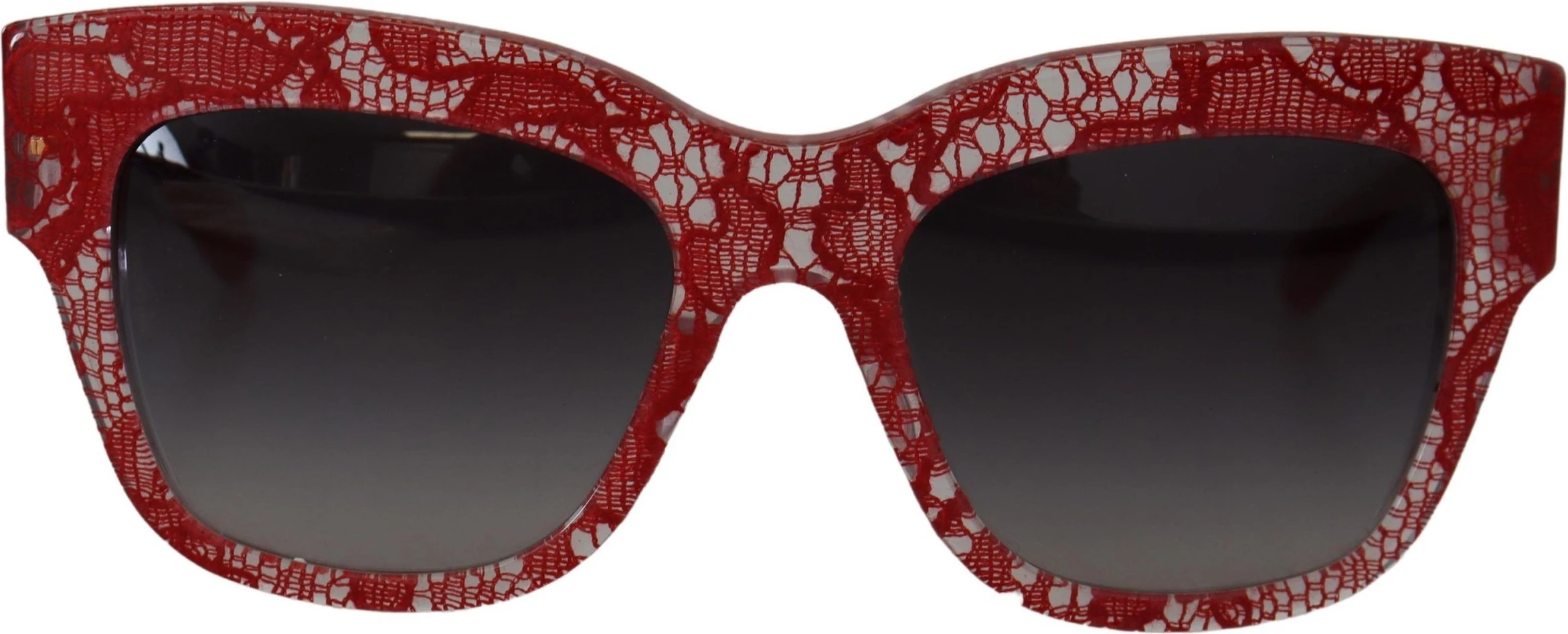 Солнцезащитные очки Dolce & Gabbana Красное кружево Ацетат Прямоугольная форма