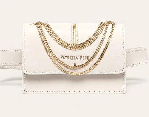 Сумка через плечо Patrizia Pepe Chic Bianco Кожа