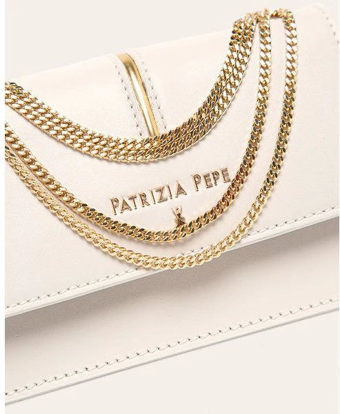 Сумка через плечо Patrizia Pepe Chic Bianco Кожа