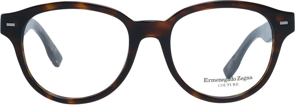Коричневая пластиковая оправа для очков Ermenegildo Zegna