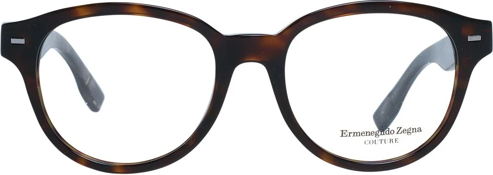 Коричневая пластиковая оправа для очков Ermenegildo Zegna