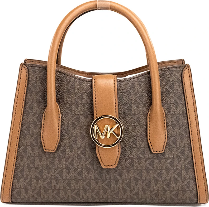 Сумка через плечо Michael Kors Gabby Small Brown PVC с застежкой-молнией