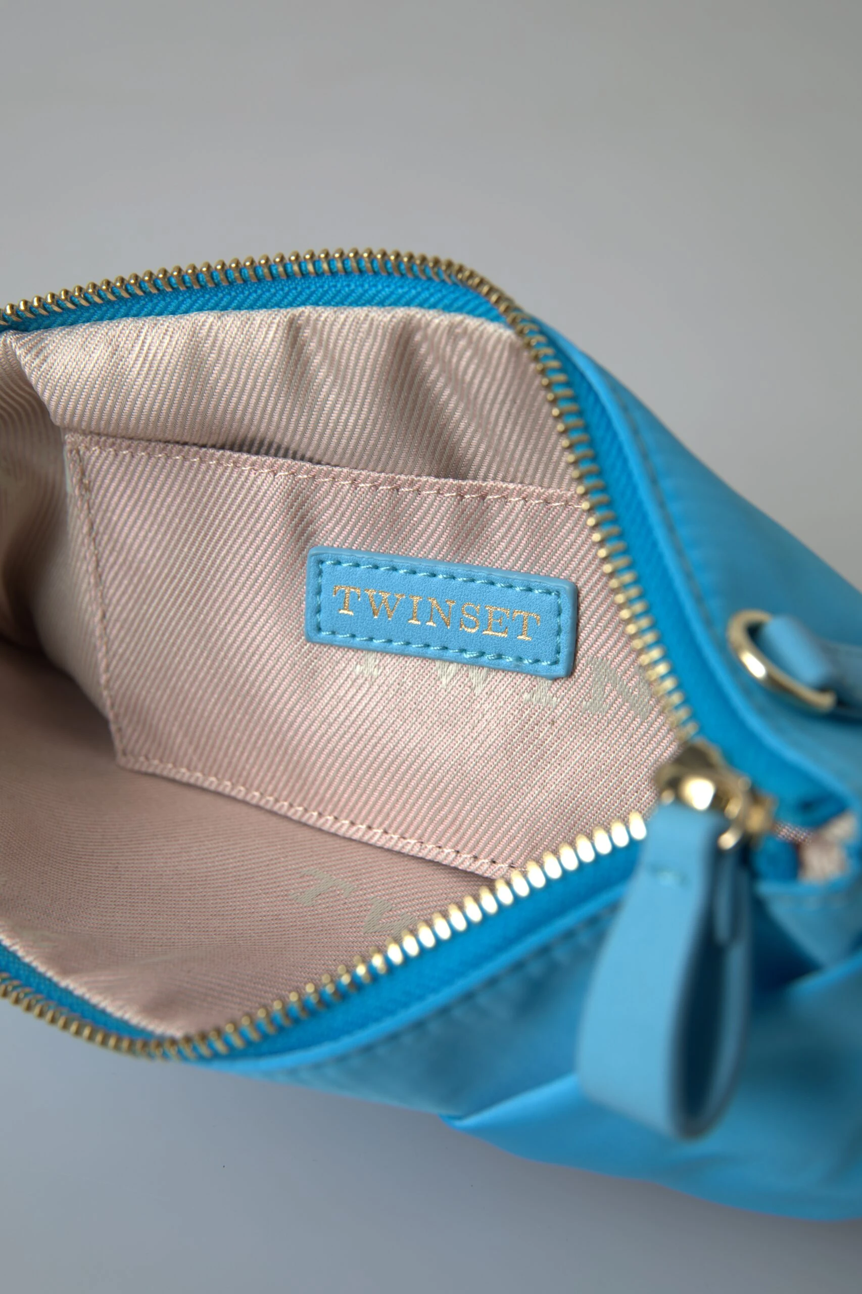 Clutch TWINSET Синий Тафта Шелк Большой Бант Застежка-молния Клатч Женский Сумка-клатч с Логотипом