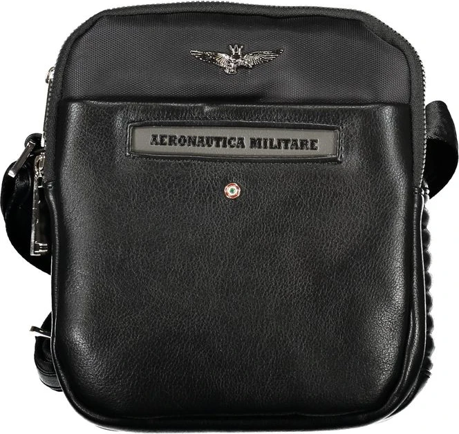 Сумка через плечо Aeronautica Militare Sleek Black с двумя отделениями
