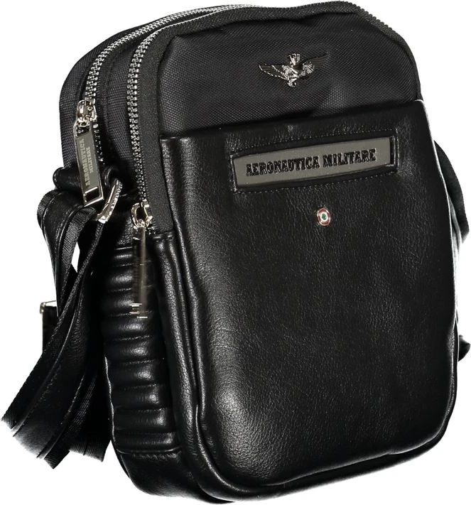 Сумка через плечо Aeronautica Militare Sleek Black с двумя отделениями